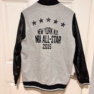 Adidas Gray and Black Varsity Jacket